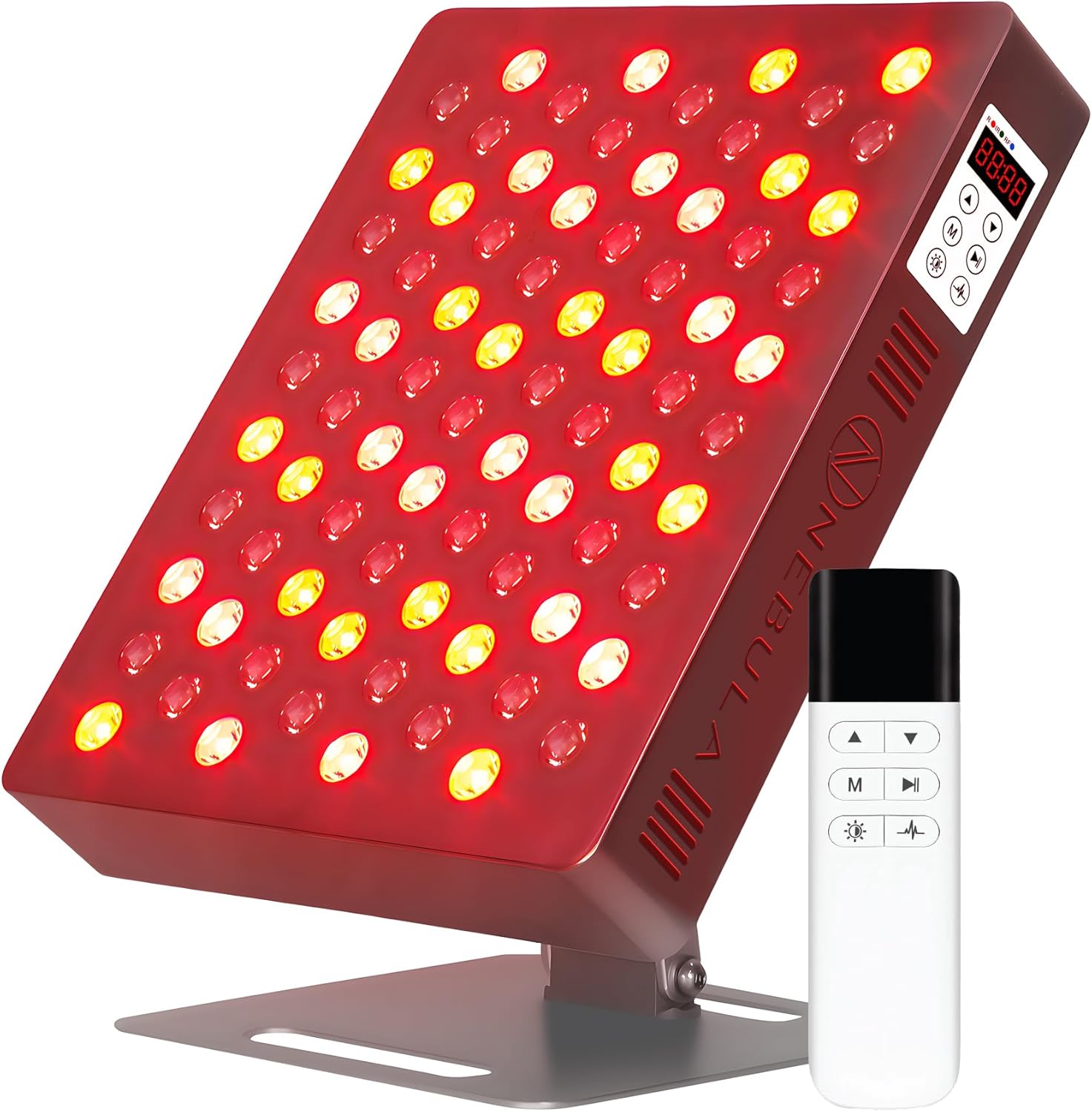 Dispositivo de terapia de luz roja LED Nebula Platinum NB400P | Iluminación infrarroja cercana para recuperación, alivio y bienestar | Función de pulso 0-200 | Controlador inalámbrico incluido