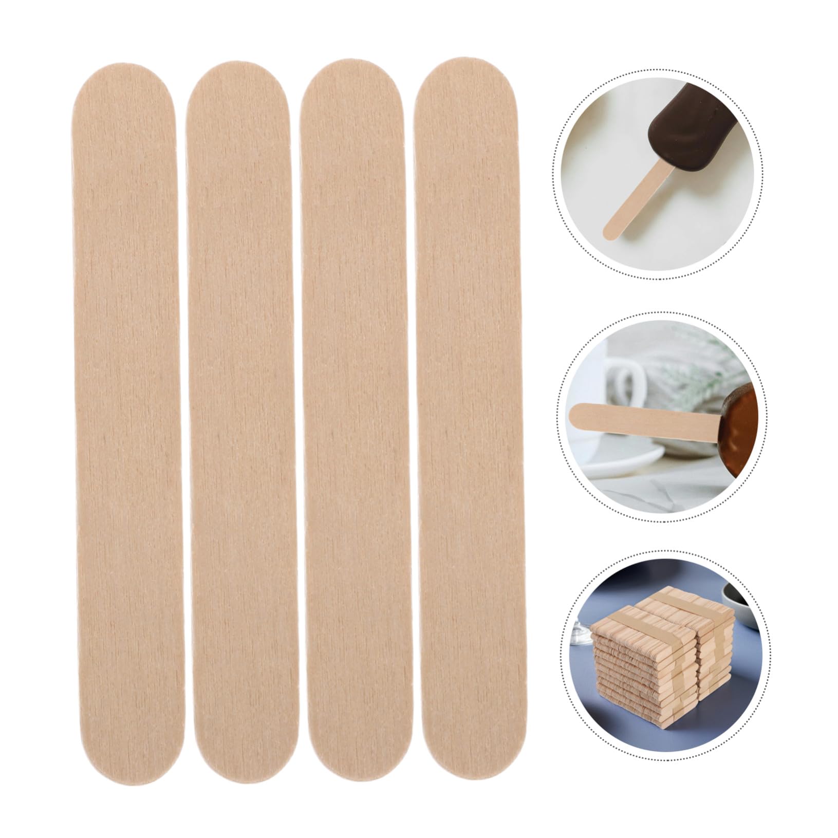 PRETYZOOM 1000piezas Palitos de Madera para Manualidades de Multiusos para Helados y Cera para Manualidades Palitos de Helado Pequeños para Mezclar y Etiquetas de Plantas