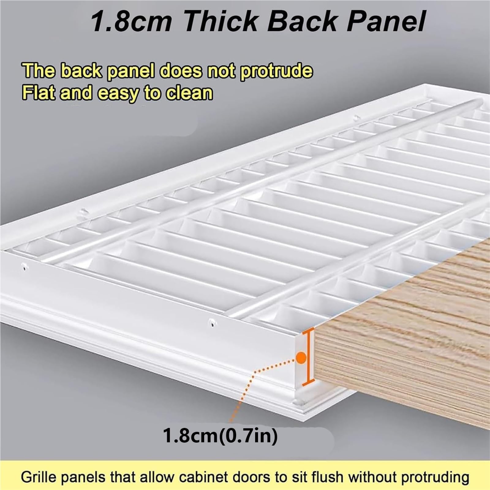 Cubierta de ventilación, Rejilla de Retorno de Aire de Aluminio de 8x30 Pulgadas, Cubierta de conducto Rectangular, Panel Frontal de Filtro extraíble, ventilación de Aire Acondicionado metál