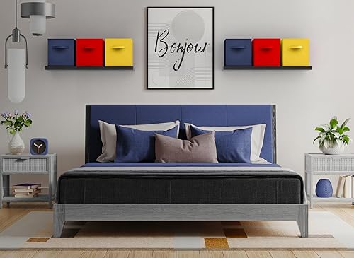 Miniatura 2 de Sorbus Cubos de Almacenamiento - Contenedores de Almacenamiento Plegables de 11" con Asa para Guardería, Sala de Juegos, Organizadores de Closet y