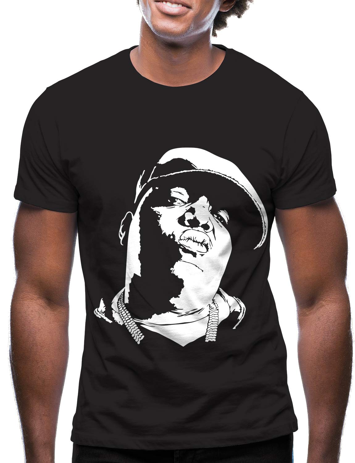 Swag PointHip Hop T-Shirt - Funny Vintage Street wear Hipster Parody (XL, BIGGIE2-BLK)