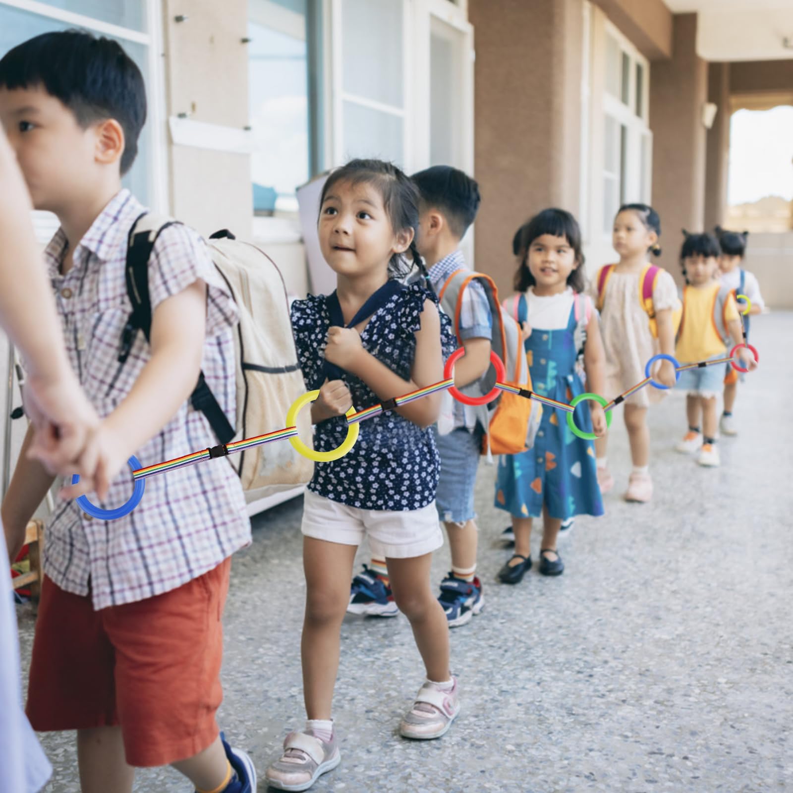 12pcs Toddlers Walking Ropes, Children Detachable Transition Rope Preschool Walking Rope Kids Walking Rope Line for Preschool Daycare Kindergarten Class School Kids Outdoor Supplies - Image 4