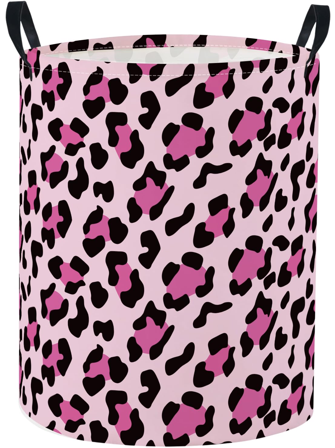 Baby Laundry Basket Baby Nursery Hamper Kids Laundry Basket Toy Storage Bin for Boys Room Decor Gift Baskets for Bedroom Bathroom(Leopard)