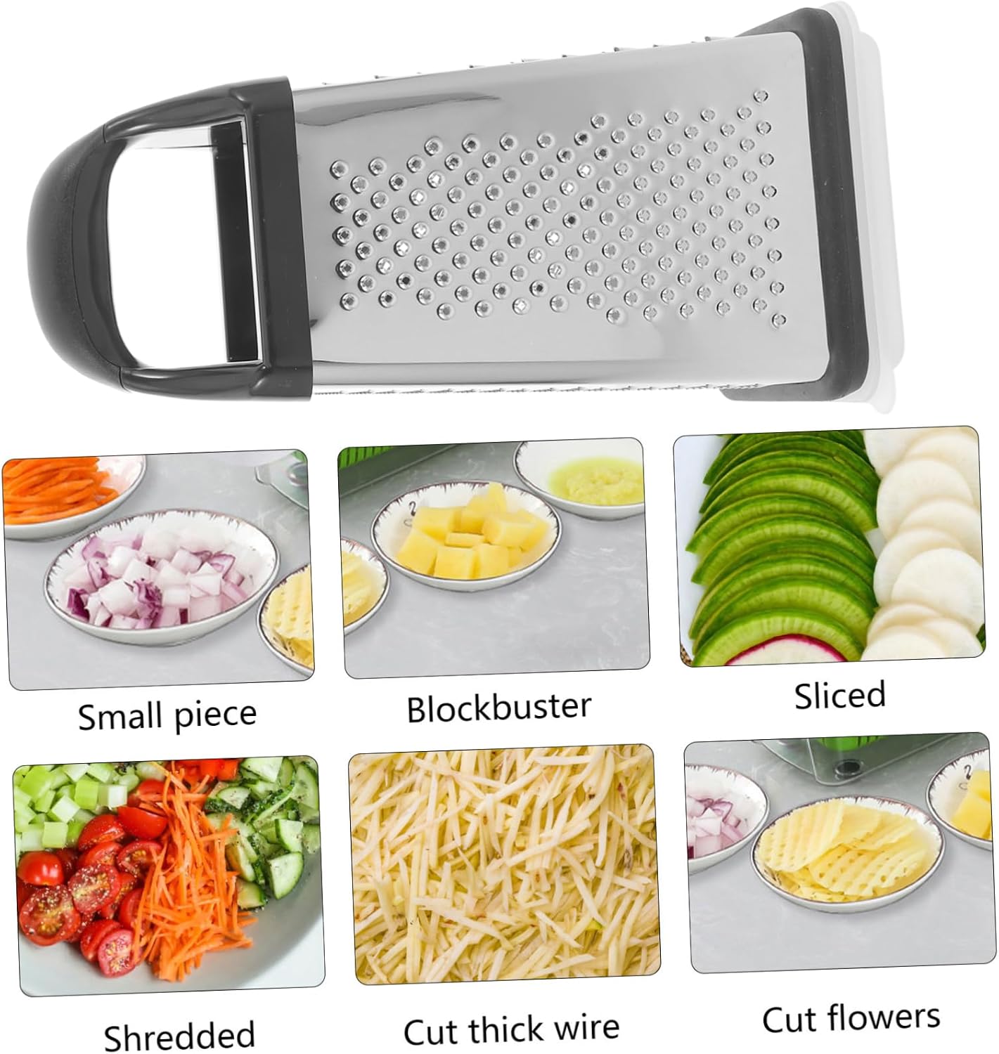 Hand Grater Sided Kitchen Cheese Shredder Multi-functional Box Grater for Vegetables and Fruits Safe to Use Convenient Storage Design
