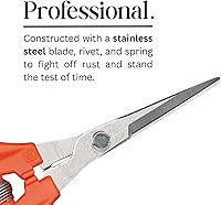 Vista 3 de CHIKAMASA TP-530S Tijeras de jardinería profesionales para cosechar verduras, frutas, recortar plantas y excelentes para adelgazar tallos pequeños