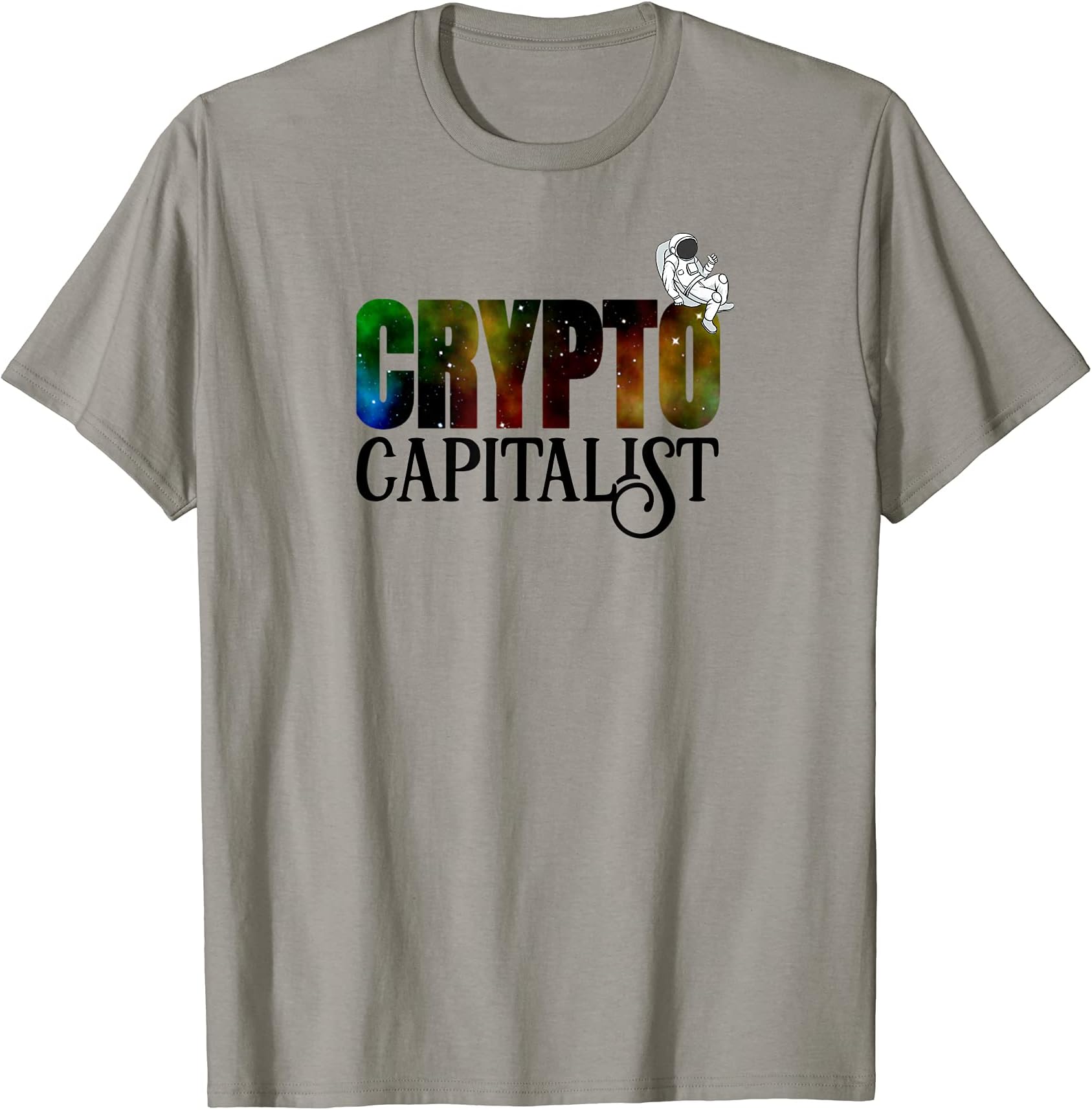 Cryptocurrency Blockchain Crypto Capitalist Space Astronaut T-Shirt