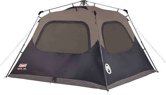 Coleman Instant Tent with 1-Minute Setup, 4/6/8/10 Person Tent with Pre-Attached Poles, Air Vent, Carry Bag