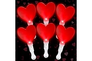 Light Up Toys LED Heart Wand Bulk