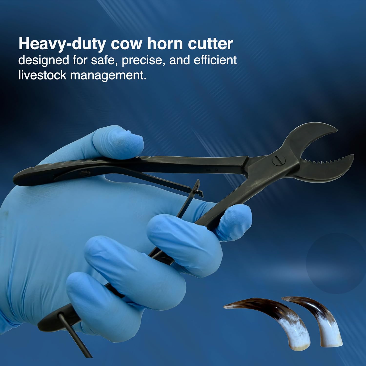 8" Heavy Duty Coral Cutter Circular Jaws Large Curved Blade Stainless Steel with lock (Black Coated) DS-2383