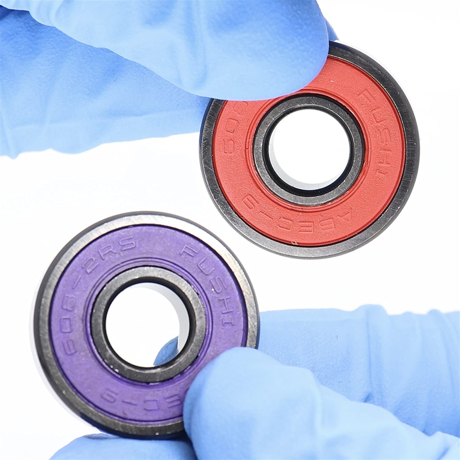 Roulement de roue Modérer 16pcs ABEC9 608 2RS scellé rouge pour rollers en ligne