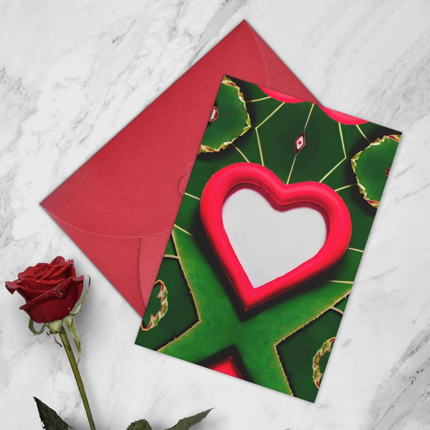 Valentine'S Day Love Print Cards And Envelopes Self-Seal Thank You Greeting Cards And All Occasions