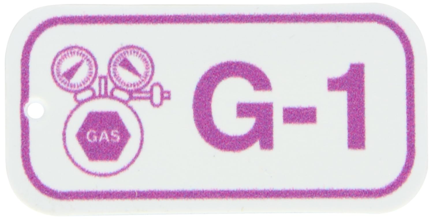 Brady 105709 1 1/2" Height x 3" Width, 1.5 inches Plastic (B-401), Purple on White Energy Source Tags (25 Tags)
