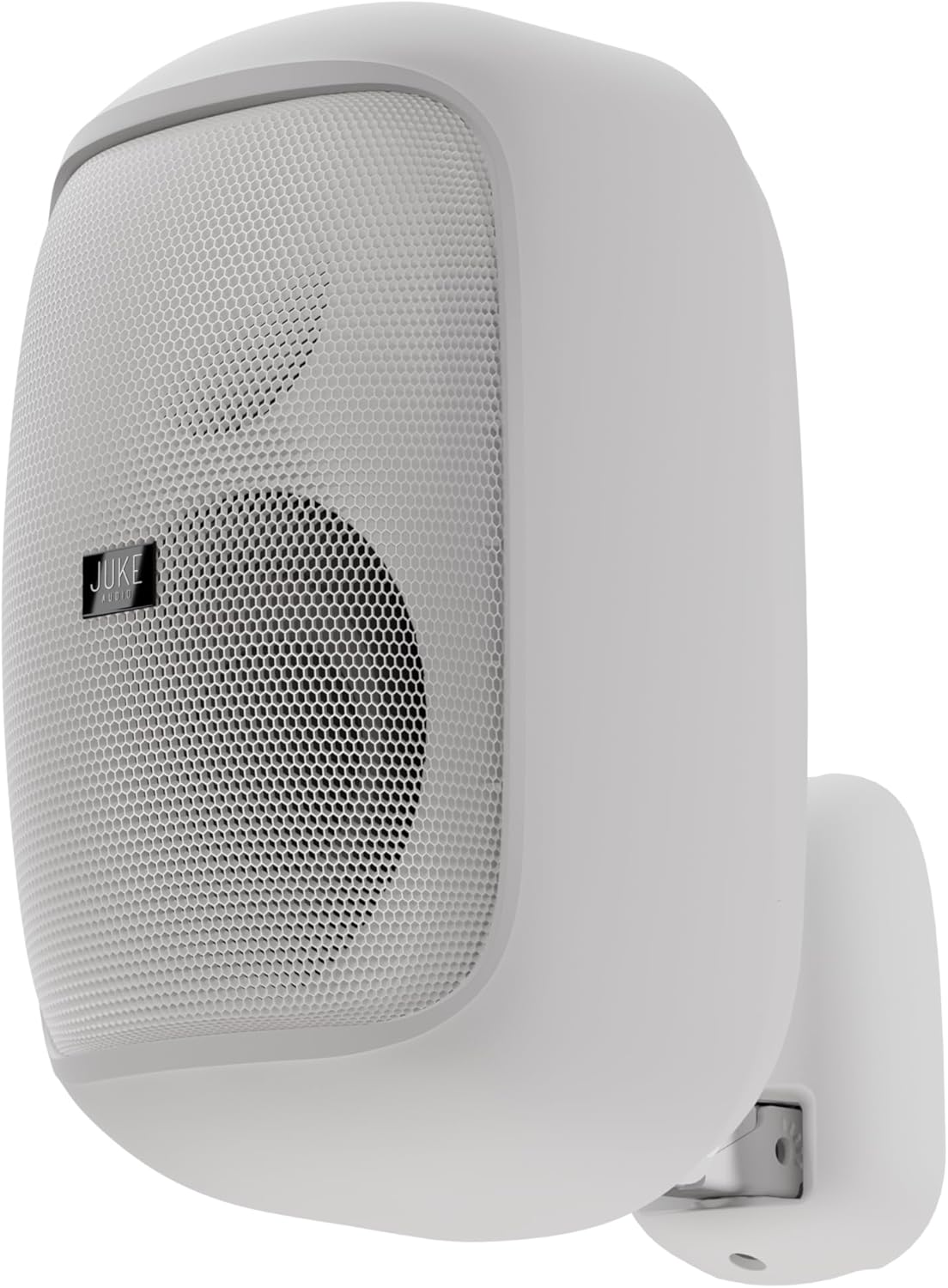 JUKE AUDIO Spin Speaker (Pair) | Outdoor Wall Mounted Speaker | Dual Swivel Mounting Bracket | 2-Way Design with Woofer & Tweeter | Backyard Speaker (Black)