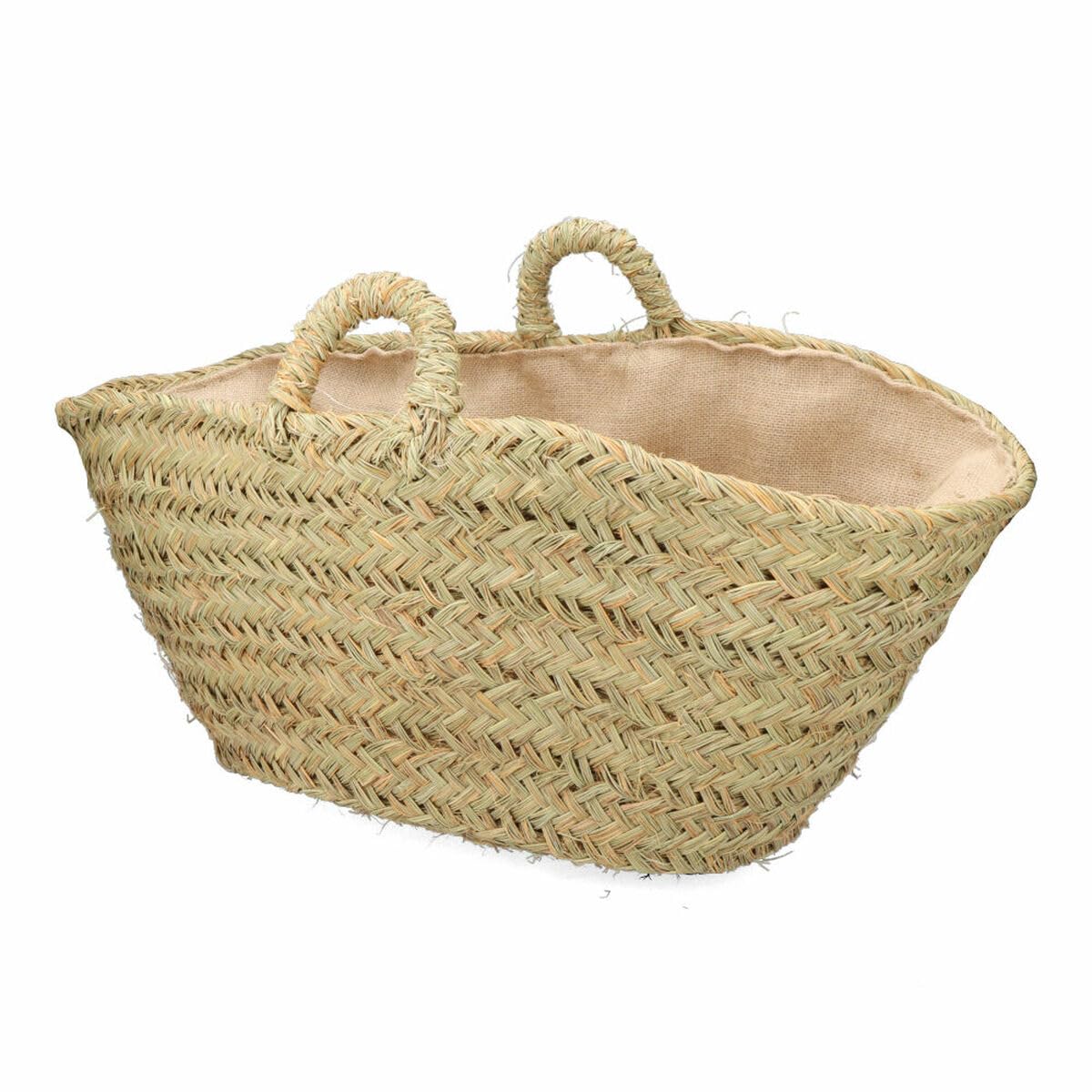 EDM Cesta para leña Esparto 60 x 35 x 45 cm 60 x 45 x 35 cm Oval - Marca Product - EAN: 8425998742381