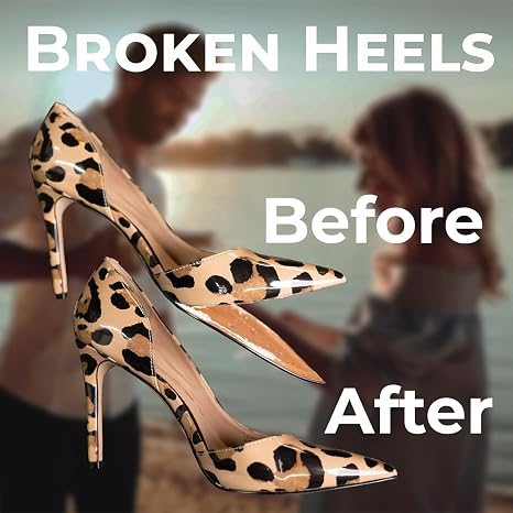 Shoe-Fix Glue Professional Grade Repair Adhesive for All Footwear Instant Bond, Clear Drying, Flexible, Durable for Heels, Sandals, Boots, Shoes, More (20g Tube)
