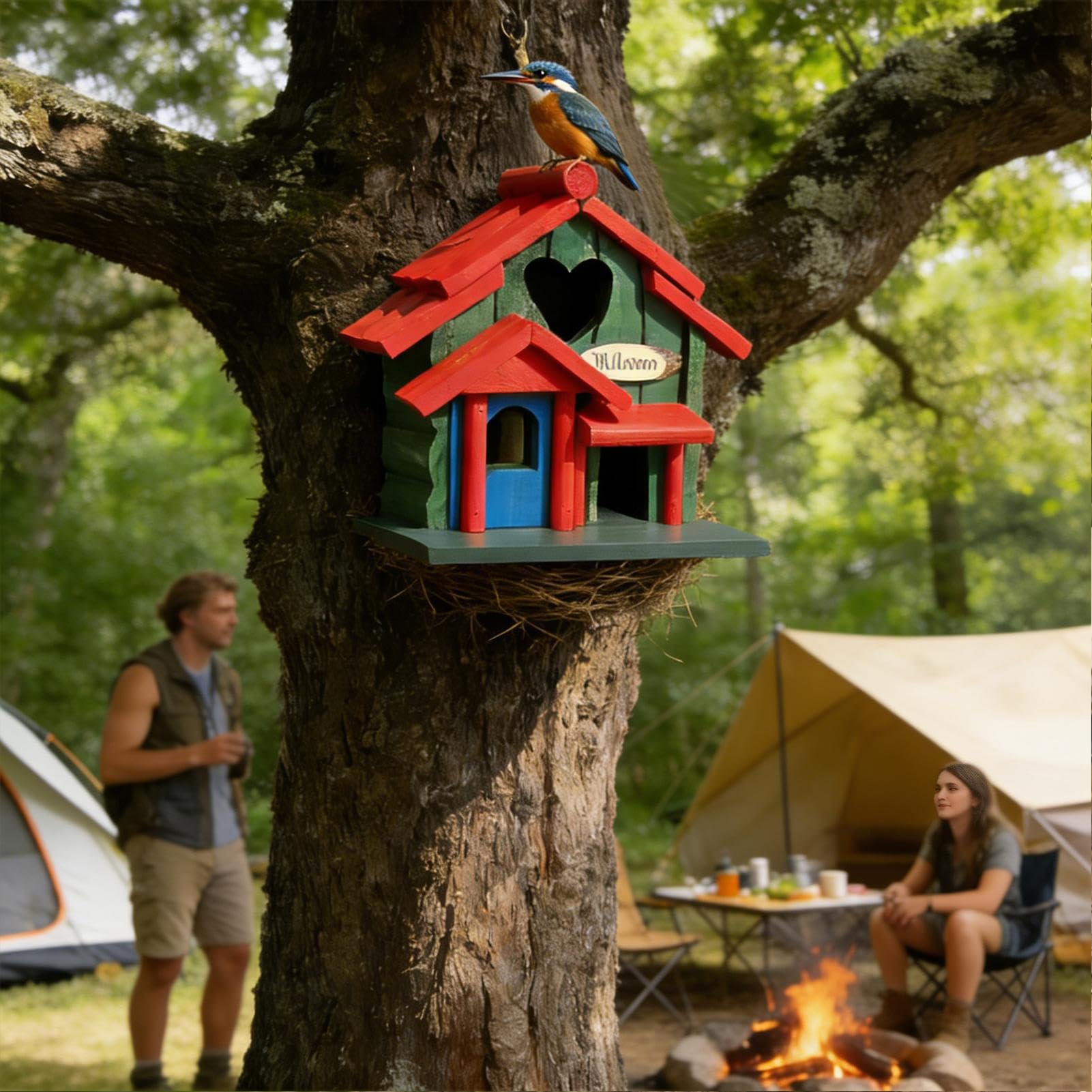 Nichoirs d'Extérieur Décor De Jardin Avec Abri Esthétique