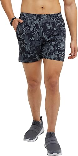 Champion Pantalones cortos para hombre con forro corto, Mvp, pantalones cortos de gimnasio para hombre, pantalones cortos que absorben la humedad, 5