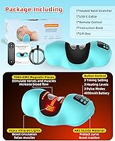 Vista 7 de Ensanchador de Cuello con Calefacción para Alivio del Dolor, Dispositivo de Tracción Cervical de Cuello y Hombro Inalámbrico con 3 Niveles