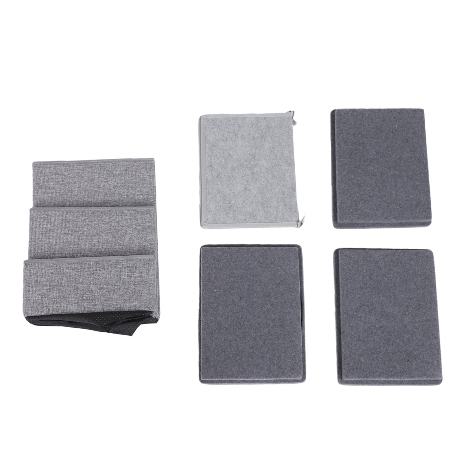 Scale per Cani 3 Gradini Pieghevoli Antiscivolo Grigio per Cani | Scaletta per Animali Domestici, Tessuto in Poliestere, Telaio Solido, Superficie Antiscivolo, Accesso a Letto e Divano, per