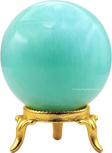 Vista 50 de Amazing Gemstone Black Tourmaline Crystal Ball with Stand - 2" Inches Crystal Sphere Meditation Balls for Witchcraft and Decorative Balls