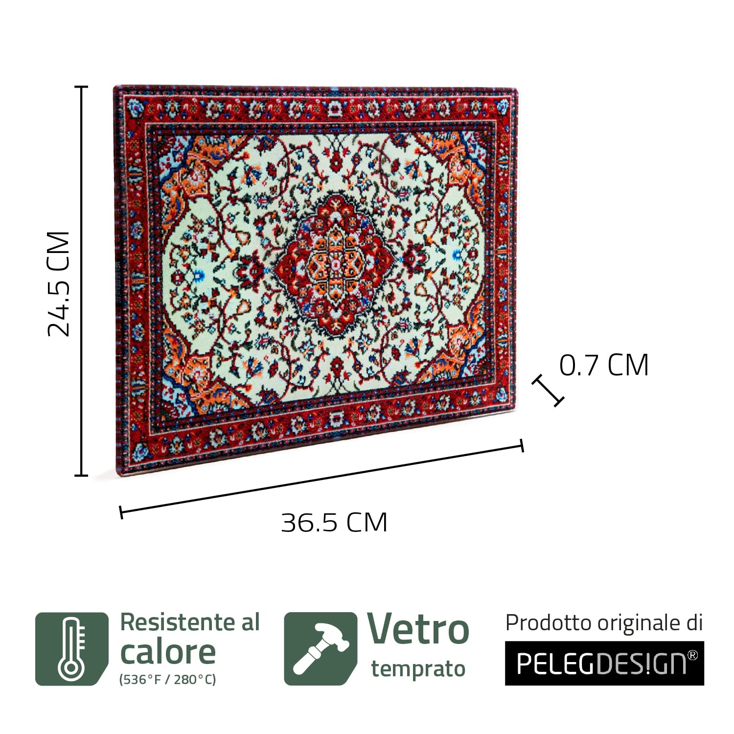 Vetro Temperato Resistente Al Calore Per Camino Protezione Del Pavimento Dal Calore Resistente A Scintille Motivo Vegetale Elegante Quadrato 60x60 Cm 92222253