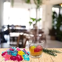 Vista 8 de Cubitos de hielo reutilizables, 40 cubitos de hielo de plástico, congelación rápida, fáciles de limpiar, congelables, falsos cubitos de hielo