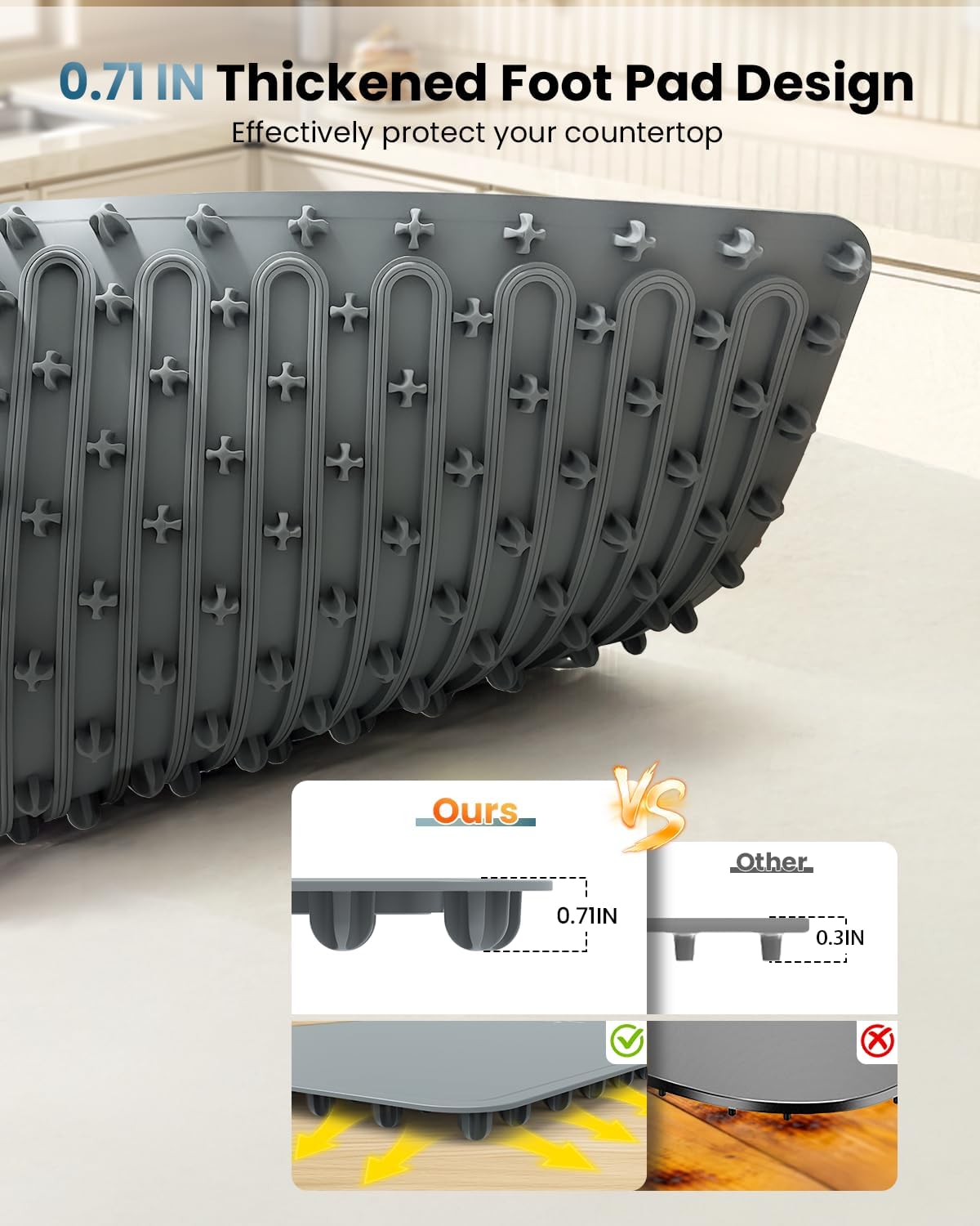 Food Warmer Mat Plug and Play-Extra Large 36''X16'' Rapid Full Surface Heating, 4 Level Temp, 5 Hour Timer, Child Lock, Portable Warming Mat for Family Gatherings, Parties, Outdoor Camping