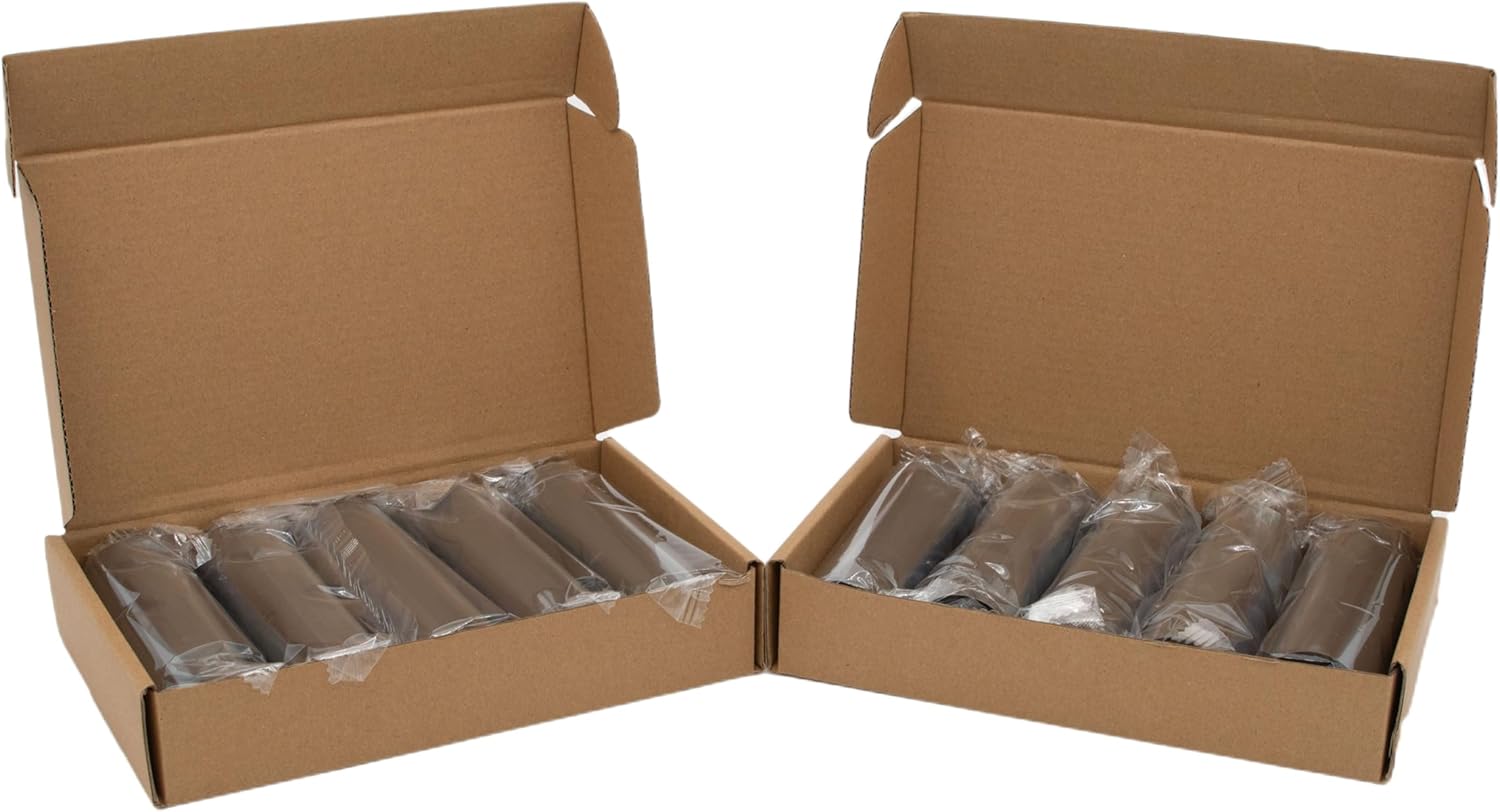 110mm x 74m ブラック 熱転写リボン ワックスグレードリボン、10個パック ゼブラデスクトッププリンター用。 (リボン10