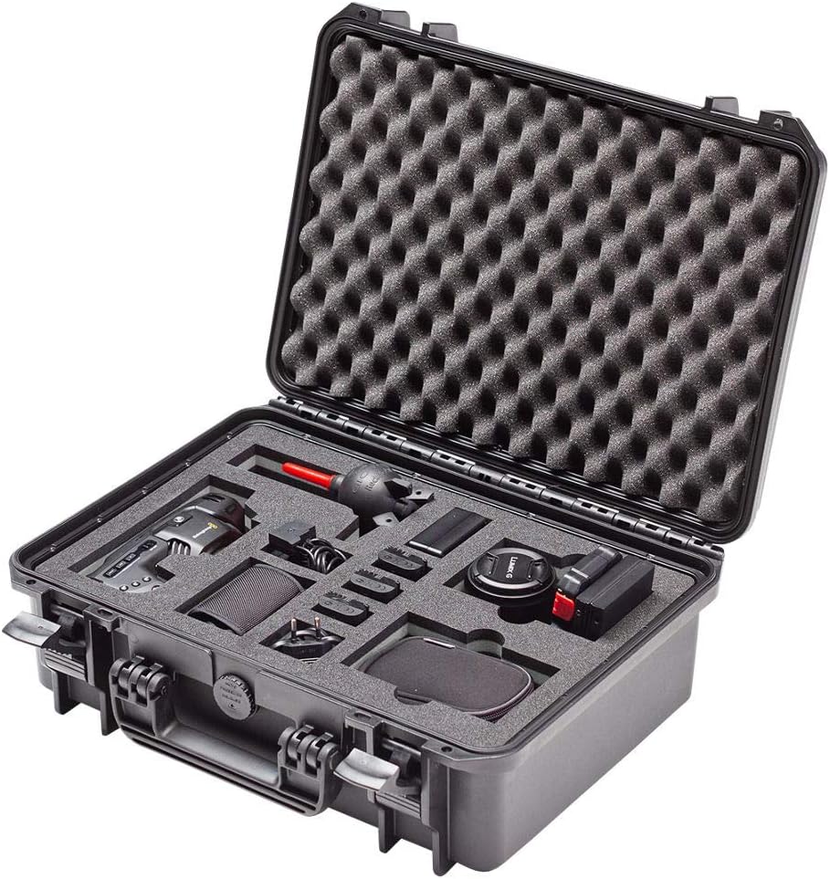 TomCase Professional Carry Case for Blackmagic 4K / 6K Pocket Cinema Camera and Accessories Waterproof Outdoor Case IP67, black, Blackmagic 4K, Suitcase