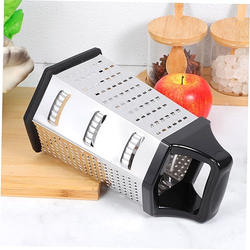 Miniatura 7 de TIDTALEO Rallador de patatas de queso operado a mano Rallador de caja de 6 lados Trituradora de verduras para uso en cocina