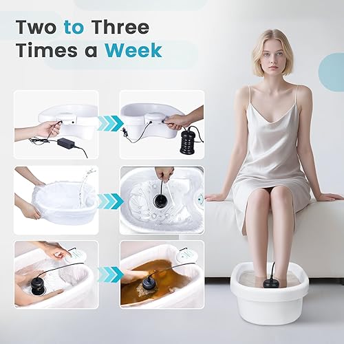 Miniatura 3 de Máquina de desintoxicación de baño de pies iónico, máquina portátil de desintoxicación de pies, sistema de baño de limpieza iónica con bolsa