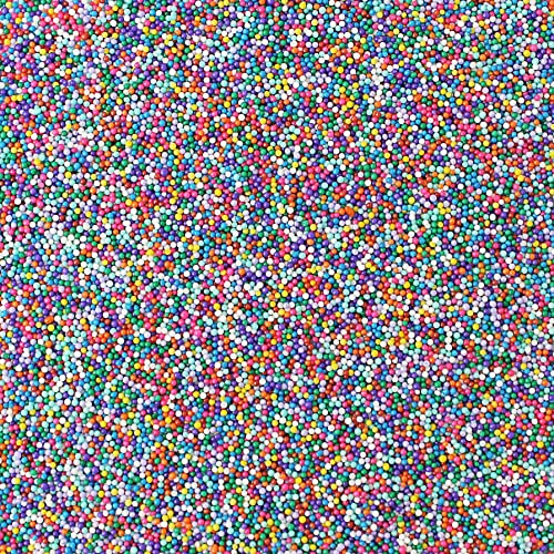 Cool Rainbow Nonpareil Sprinkles mix| Birthday Cake Cupcake Cookie Decorations Sprinkles| Ice Cream Candy Decorating Sprinkles Toppers| Blue Purple Pink Non Pareil Colorful Sprinkles, 2OZ(Sample Size)