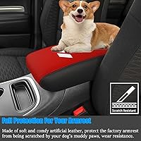Vista 5 de Funda para reposabrazos de automóvil Dodge Durango 2011-2020, fundas de almohadilla de consola central, resistente a los arañazos, protector