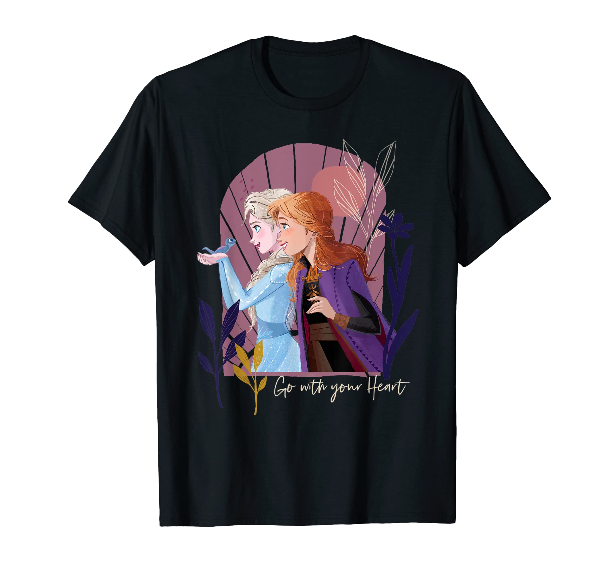 DisneyFrozen Elsa Anna Bruni Go With Your Heart T-Shirt