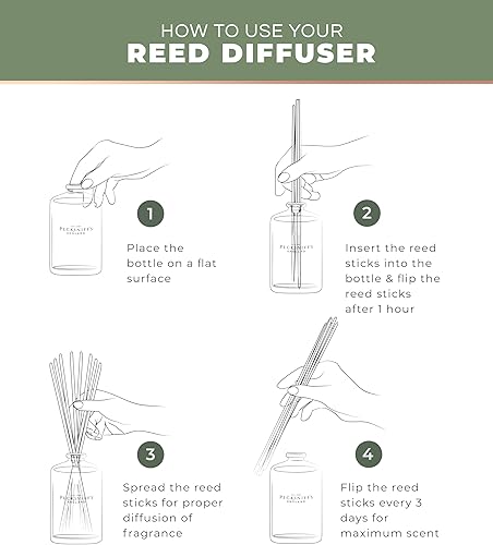 Miniatura 4 de Pecksniffs Gardenia and White Peach Difusor de fragancia de 3.3 onzas líquidas