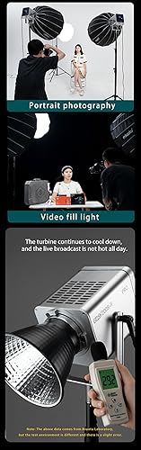 Miniatura 6 de Luz de video LED GDSY con control remoto de 2.4GAPP, luz continua COB bicolor de metal con montaje Bowens 12800Lux3.3 ft 2800K-6500K CRITLCI97+ 8