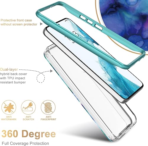 Miniatura 3 de ESDOT Funda para Samsung Galaxy S22 Plus, grado militar, prueba de caída de 21 pies, resistente con diseños de moda para mujeres y niñas, funda