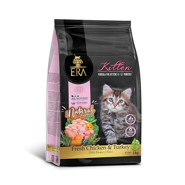 ERA Pienso para Gatitos Grain Free, Pollo y Pavo 3 kg