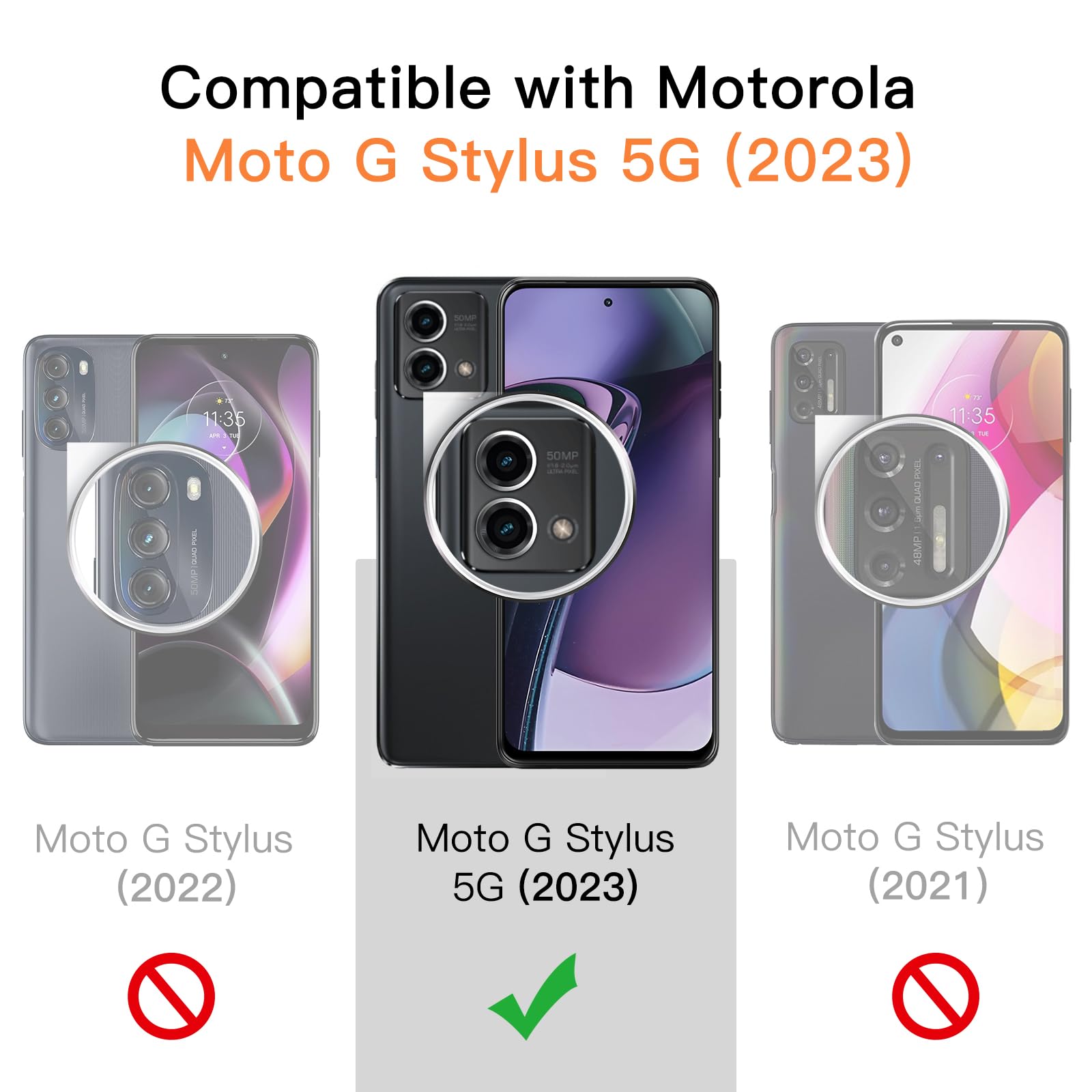 2 Pezzi Pellicola In Vetro Temperato Per Motorola Moto G Stylus 5G 2023 / G 5G 2023