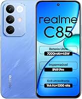 Celular Realme C85, 6GB RAM 128GB ROM Tela de 6.8" 144Hz 7000mAh Batteria 45W, IP69, 50MP Camera Dual 4G SIM (Azul)