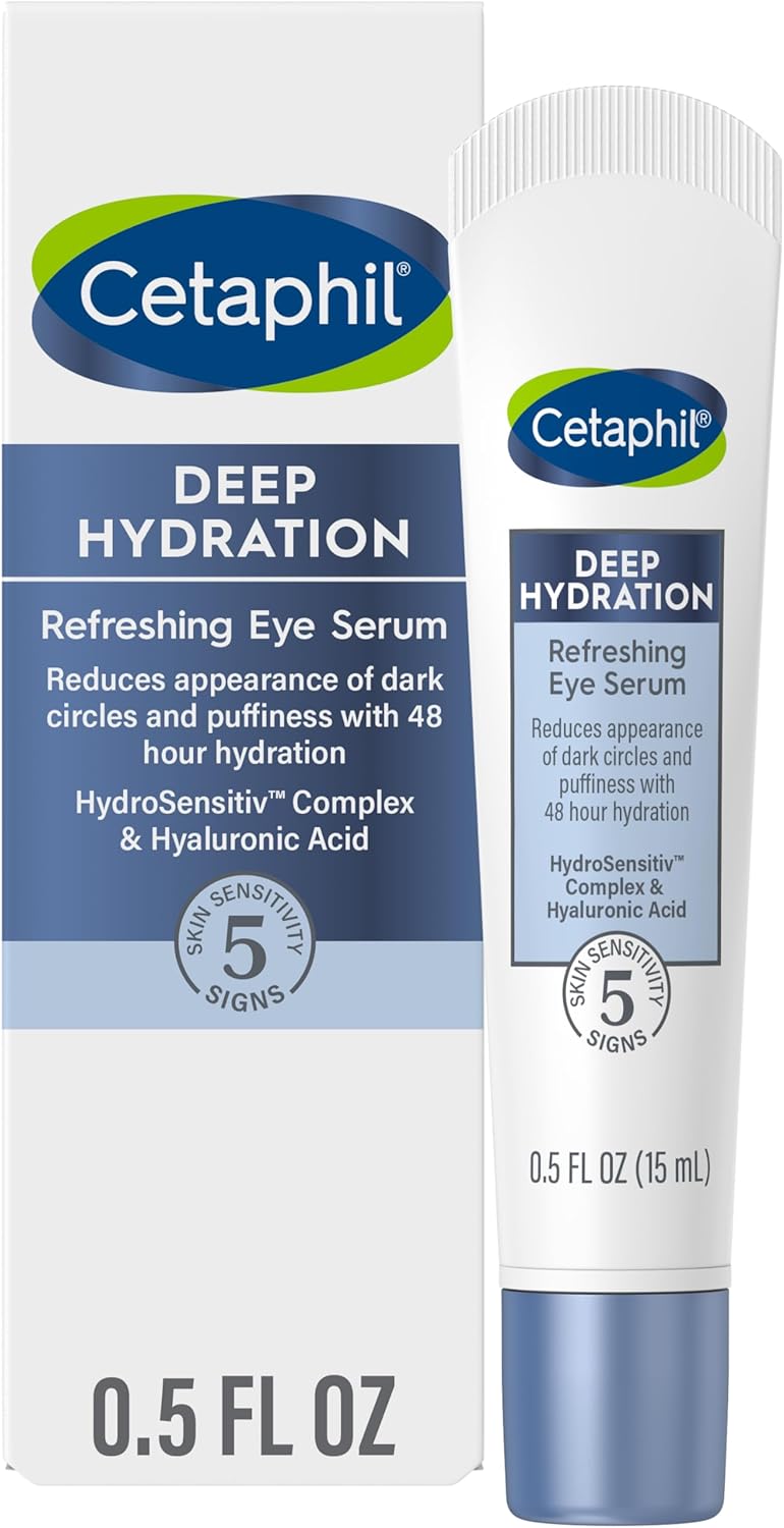 CETAPHIL Deep Hydration Refreshing Eye Serum, 0.5 fl oz, 48Hr Hydrating