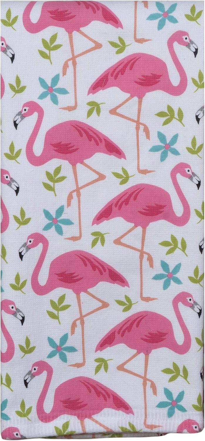 2 Piece Flamingo Kitchen Bundle - 2 Dual Purpose Towels