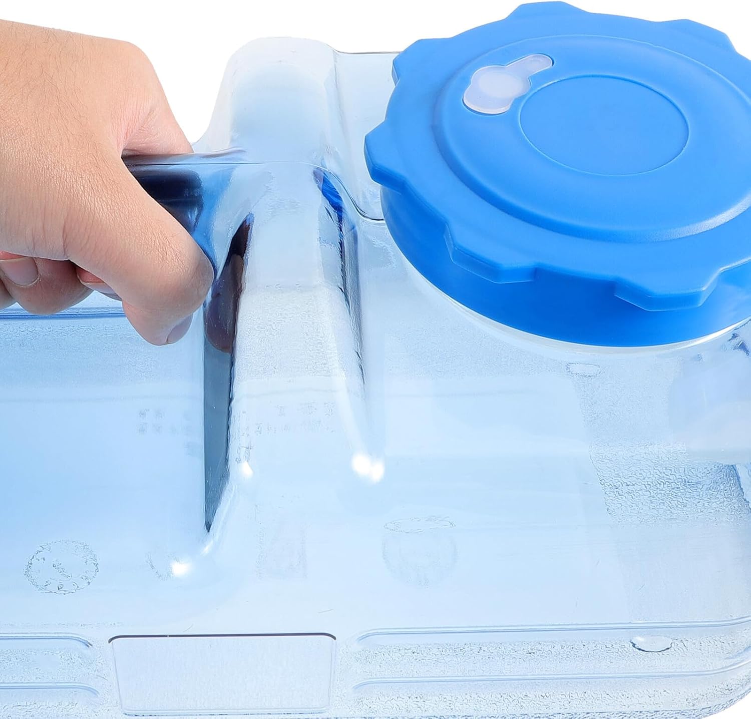 Zerodeko Portable Camping Water Container with Handle Large Reusable Water Storage Bottle for Hiking Outdoor Travel and Car Use