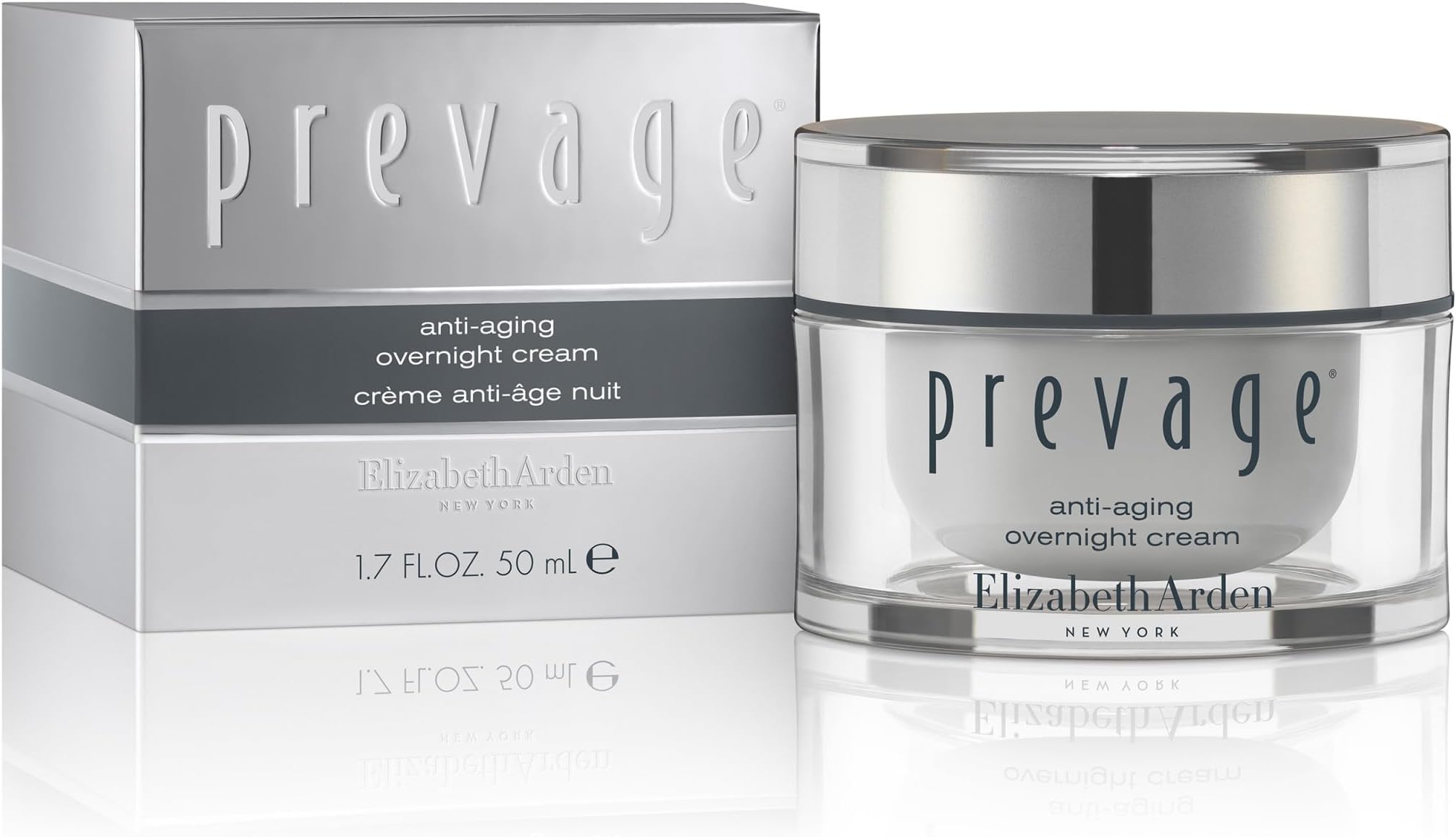 PREVAGE Anti-Aging Night Cream for Women, Hydrating Face Moisturizer, Firming, Reduces Fine Lines & Wrinkles, With Antioxidant Idebenone Technology, 1.7 Oz