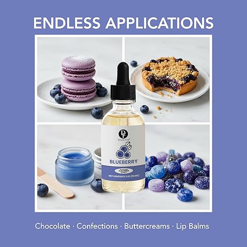 Miniatura 4 de Dolce Flav Extracto de arándano  2 onzas de Kosher soluble en aceite, sin azúcar, sabor concentrado de arándanos maduros para hornear, chocolates y