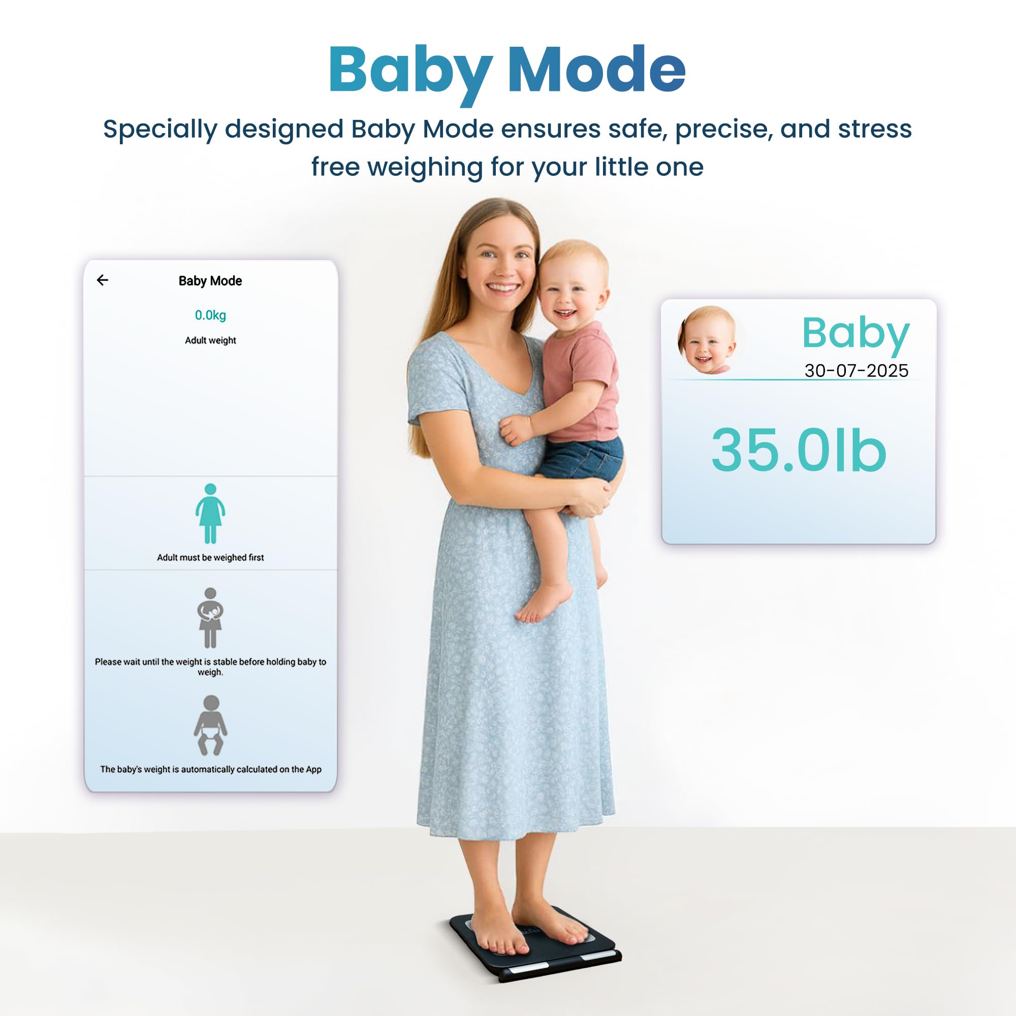 Bilancia intelligente a 8 elettrodi per peso corporeo con app mobile | Bilancia digitale | Tecnologia BIA per BMI, massa muscolare e altro | Connettività Bluetooth