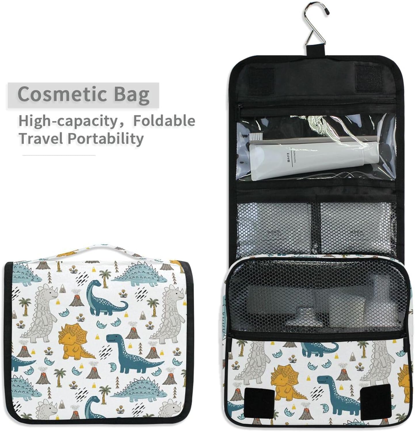 senya Hanging Travel Toiletry Bag Kit Makeup Case Cosmetics Organizer for Men Women