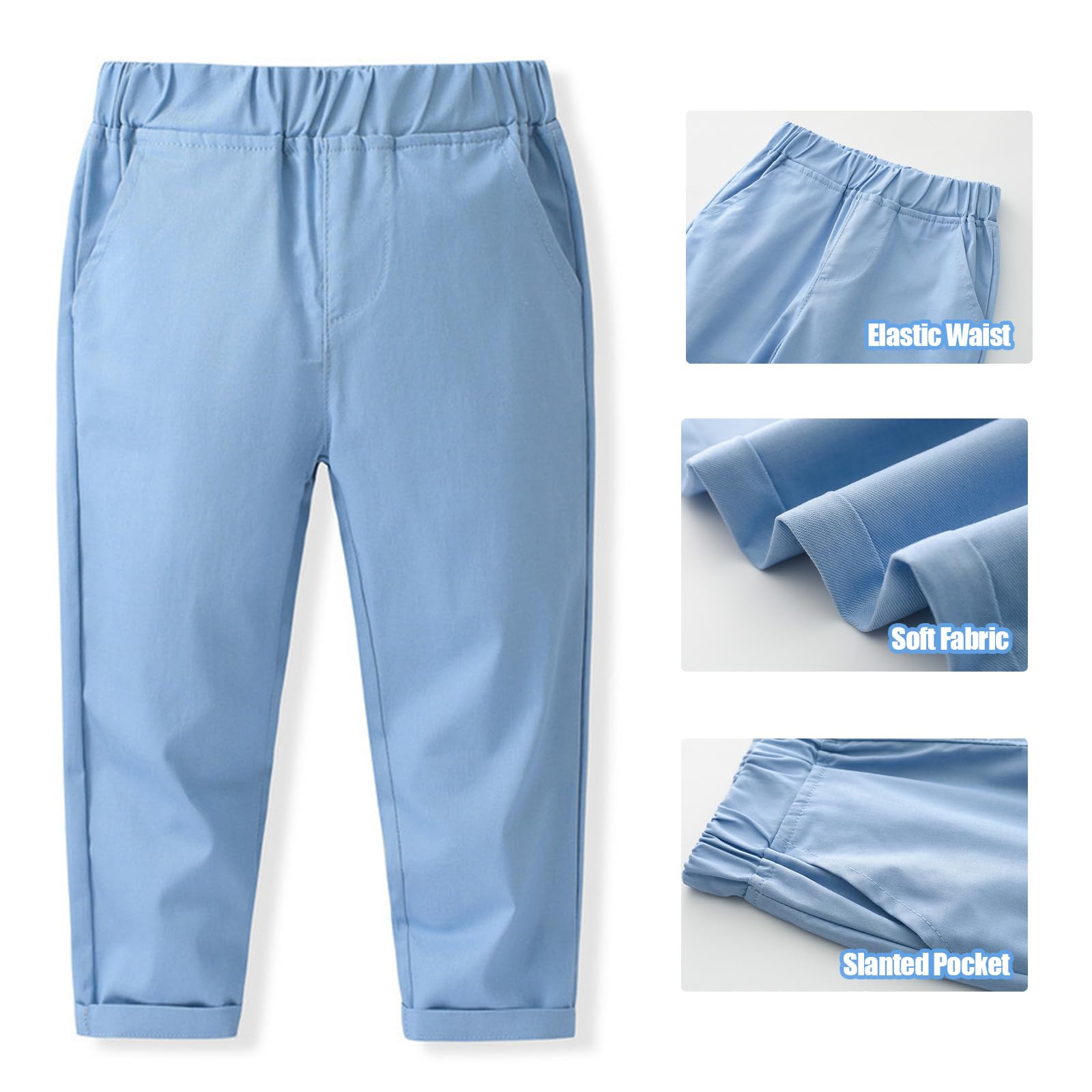Ensemble de costume formel 2 pièces pour tout-petit garçon avec chemise et gilet, costumes de gentleman pour garçons, tenues de mariage
