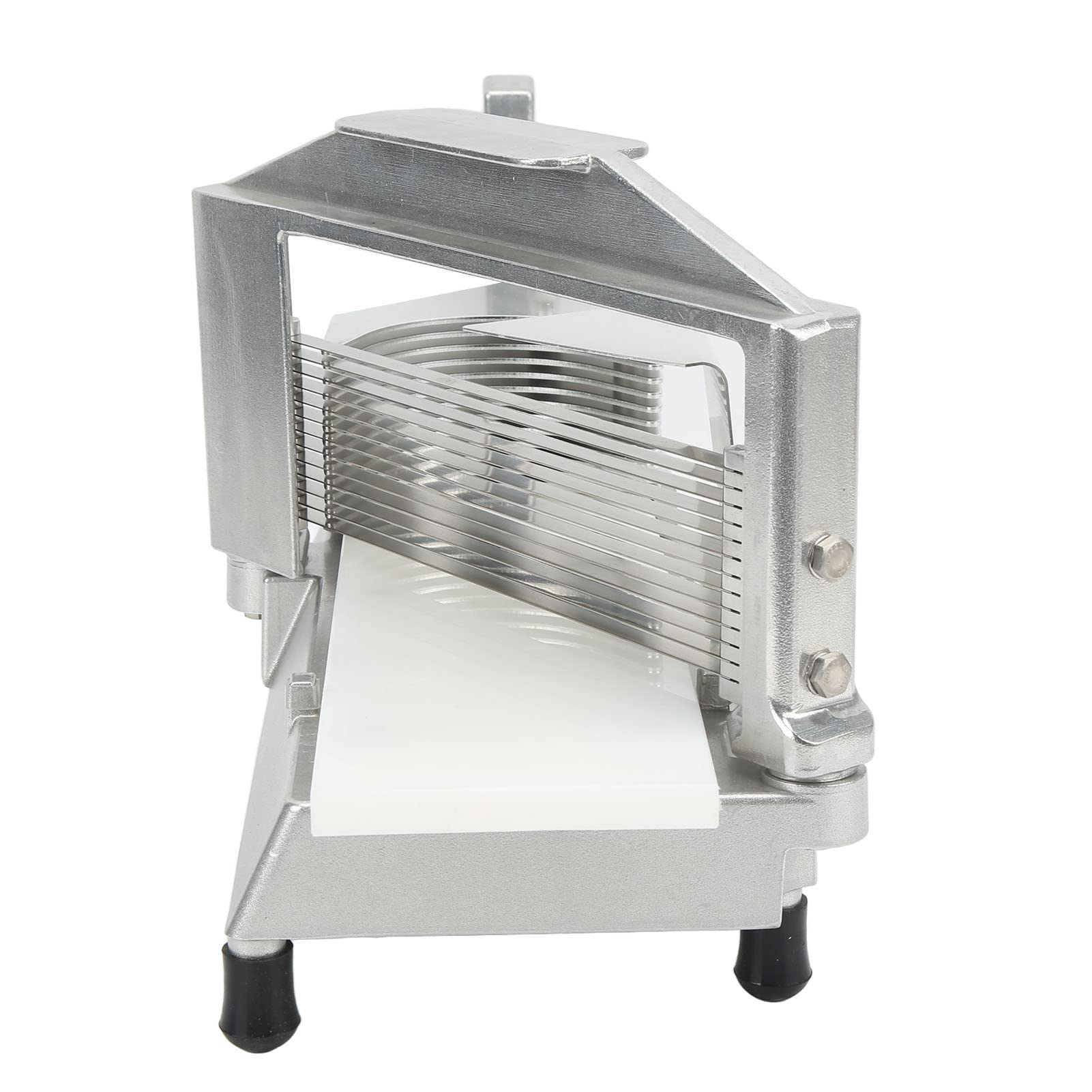 Pommes-Frites-Schneider, Edelstahl-Kartoffelschneider mit Rutschfester Basis, Manueller Hebel-Gemüseschneider für Kartoffeln, Karotten, Gurken, Tomaten, Zwiebeln (Scheibendicke: 4,7 mm)