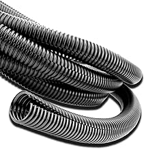 Cable Management Cord Cover 10 Ft x 1/8" Cable Protector Split Loom Tube Polyethylene Cord Protector Black Cable Sleeve Wire Management Cable Cover Wire Wrap Cord Sleeve Super-Deals-Shop
